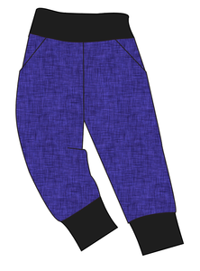Indigo Linen Basic Joggers And Jogger Shorts