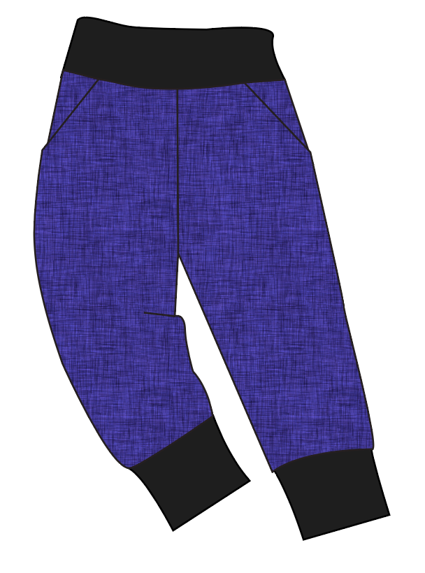 Indigo Linen Basic Joggers And Jogger Shorts