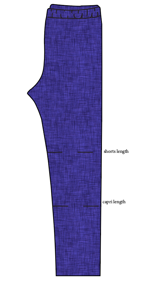 Indigo Linen Basic Leggings