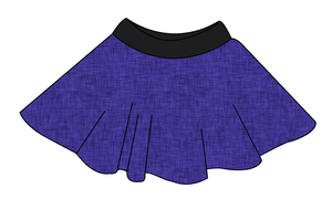 Indigo Linen Circle Skirt