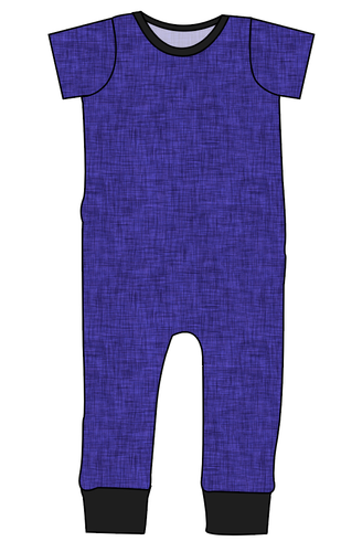 Indigo Linen Emmett Pants And Shorts T-Shirt Romper