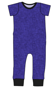 Indigo Linen Emmett Pants And Shorts T-Shirt Romper