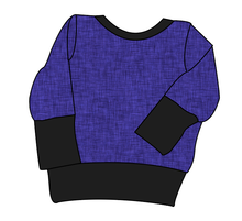 Load image into Gallery viewer, Indigo Linen Grow With Me Hoodie (or Crewneck)