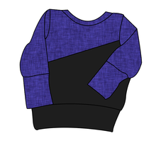 Load image into Gallery viewer, Indigo Linen Grow With Me Hoodie (or Crewneck)