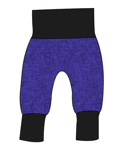 Indigo Linen Grow With Me Pants And Shorts