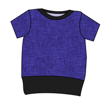 Load image into Gallery viewer, Indigo Linen Grow With Me Tee