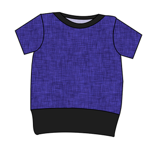 Indigo Linen Grow With Me Tee