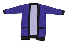 Load image into Gallery viewer, Indigo Linen Ladies&#39; Grandpa Cardigan