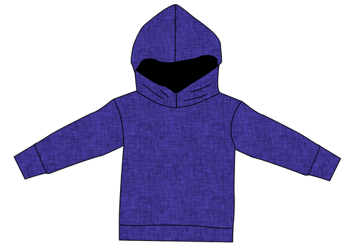 Indigo Linen Ladies Oversized Hoodie