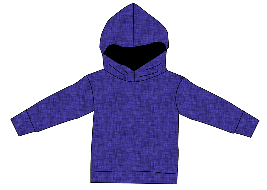 Indigo Linen Ladies Oversized Hoodie