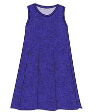 Load image into Gallery viewer, Indigo Linen Ladies&#39; Swing Dress