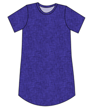 Load image into Gallery viewer, Indigo Linen Ladies&#39; T-Shirt Dress