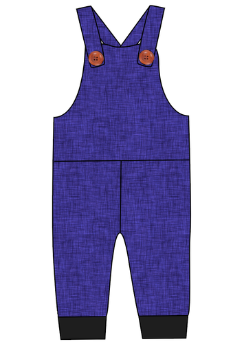 Indigo Linen Overalls and Shortalls
