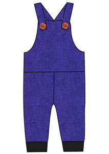 Indigo Linen Overalls and Shortalls