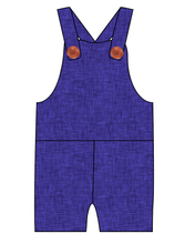 Load image into Gallery viewer, Indigo Linen Overalls and Shortalls