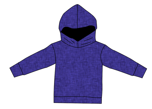 Indigo Linen Oversized Hoodie