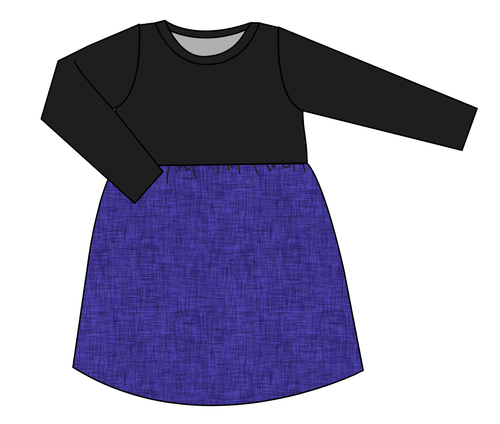 Indigo Linen Play Dress