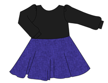 Load image into Gallery viewer, Indigo Linen Prairie Dress