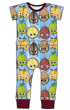 Load image into Gallery viewer, Food is Fun Bennett Pants and Shorts Length T-Shirt Romper