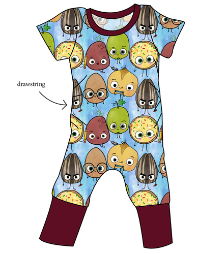 Food is Fun Grow With Me Pants And Shorts Romper