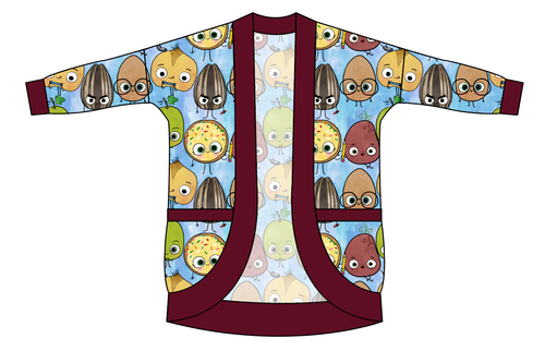 Food is Fun Ladies' Cocoon Cardigan