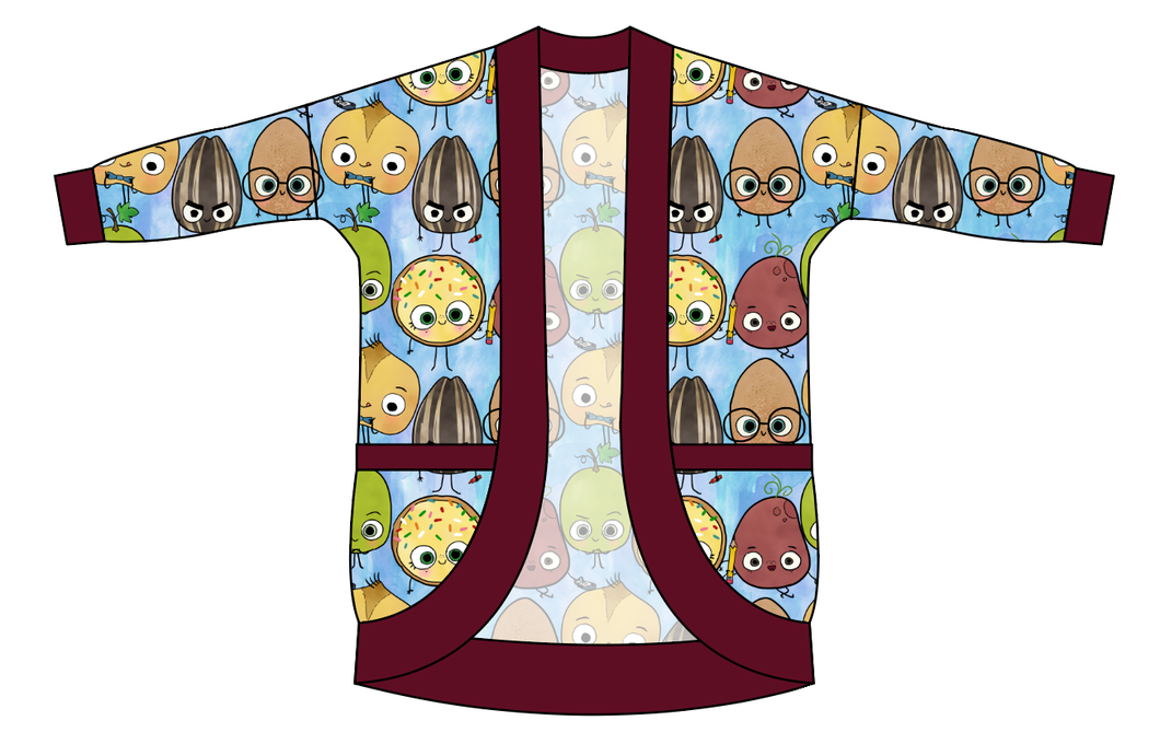 Food is Fun Ladies' Cocoon Cardigan