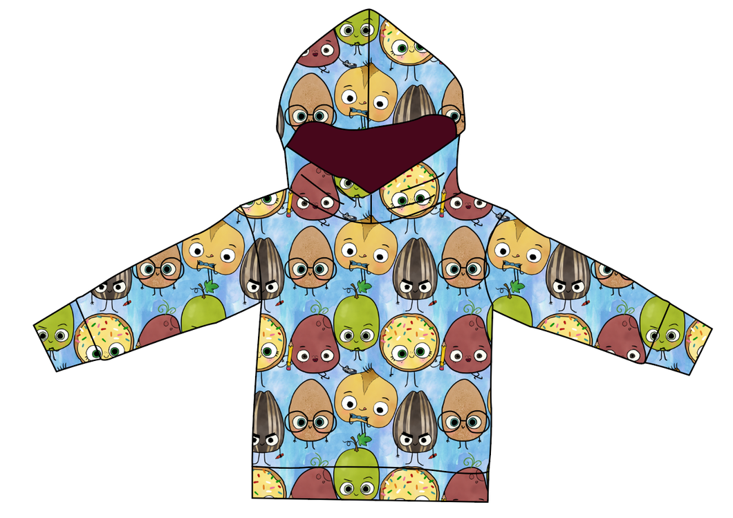 Food is Fun Ladies Oversized Hoodie