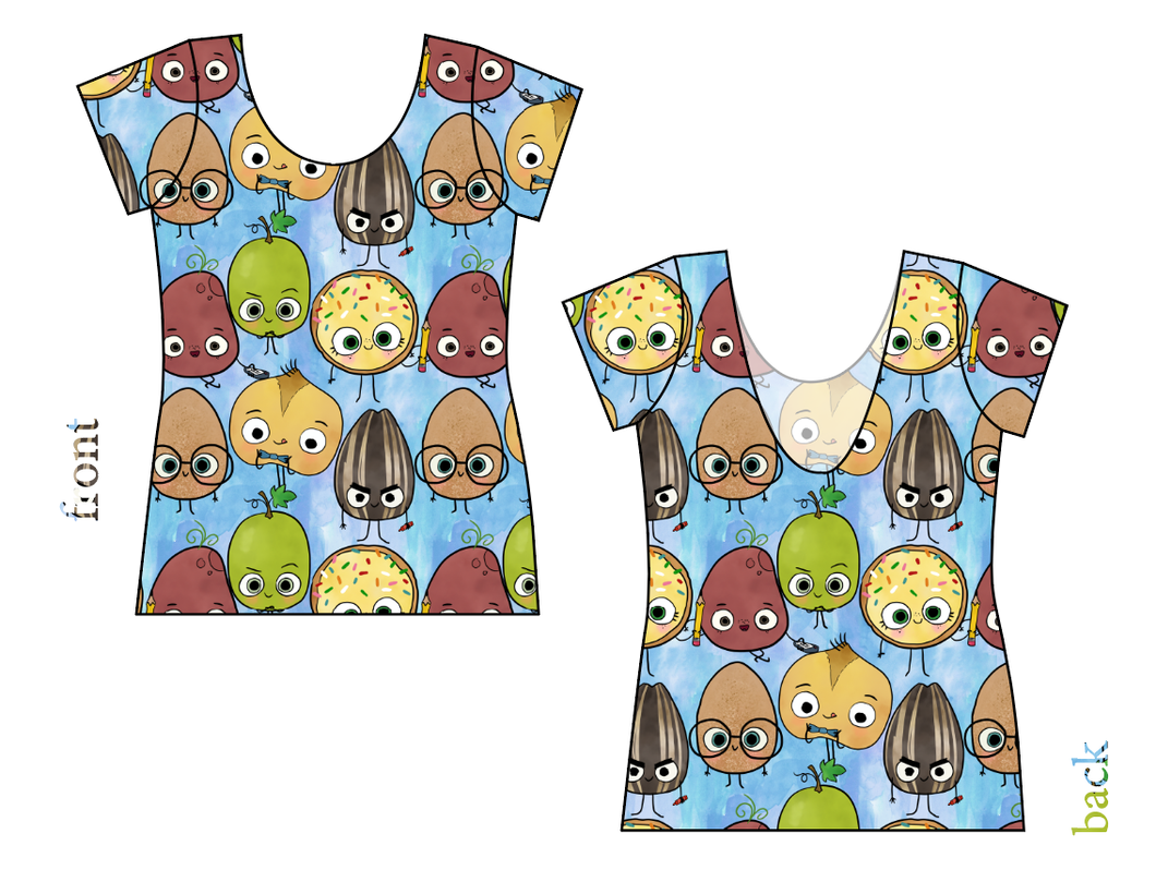 Food is Fun Ladies' Low Back Ballerina Tee