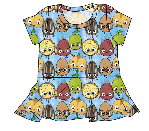 Food is Fun Ladies' Peplum Top