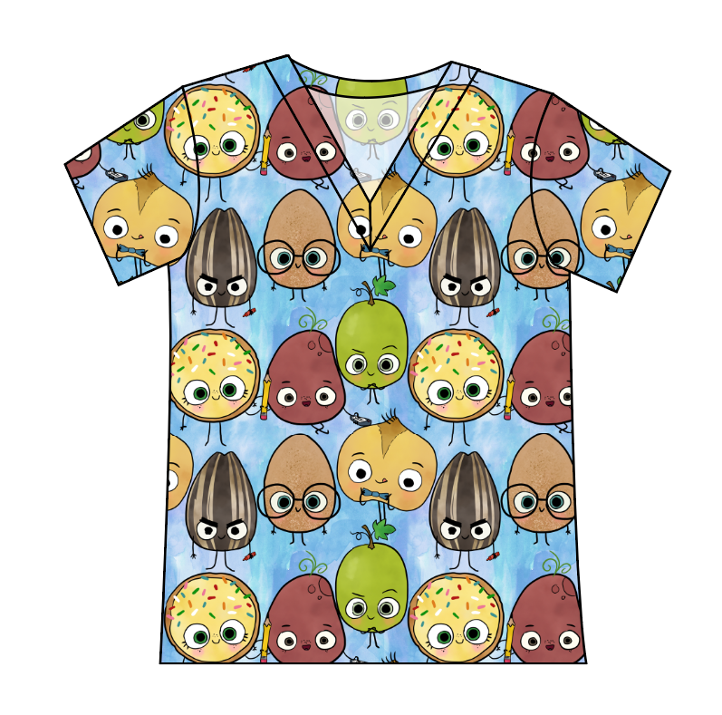 Food is Fun Ladies' Slouchy V-Neck Tee