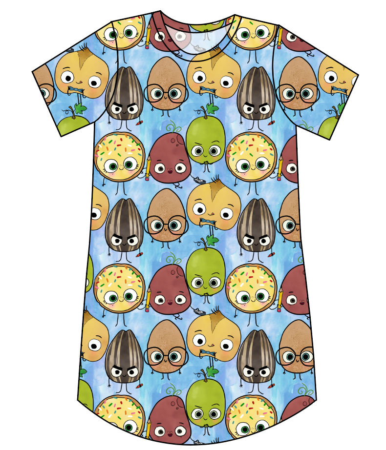 Food is Fun Ladies' T-Shirt Dress