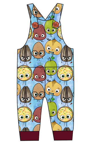 Food is Fun Overalls and Shortalls