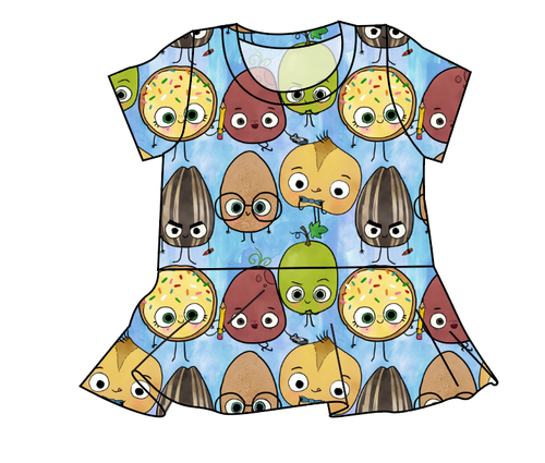 Food is Fun Peplum Top