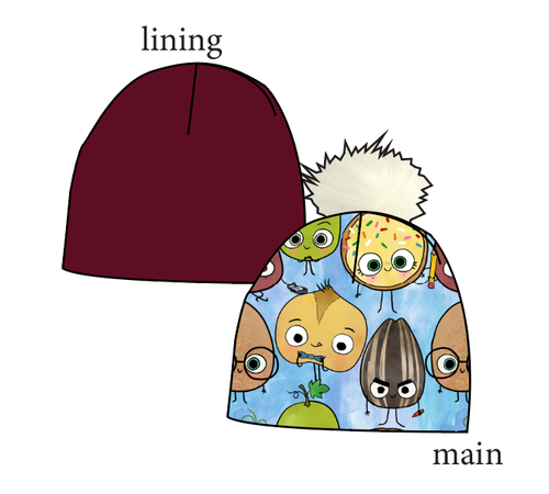 Food is Fun Slouchy Beanie (Reversible!)