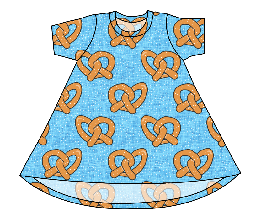 Salty as a Pretzel Basic T-Shirt Dress