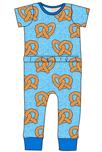 Salty as a Pretzel Bennett Pants and Shorts Length T-Shirt Romper