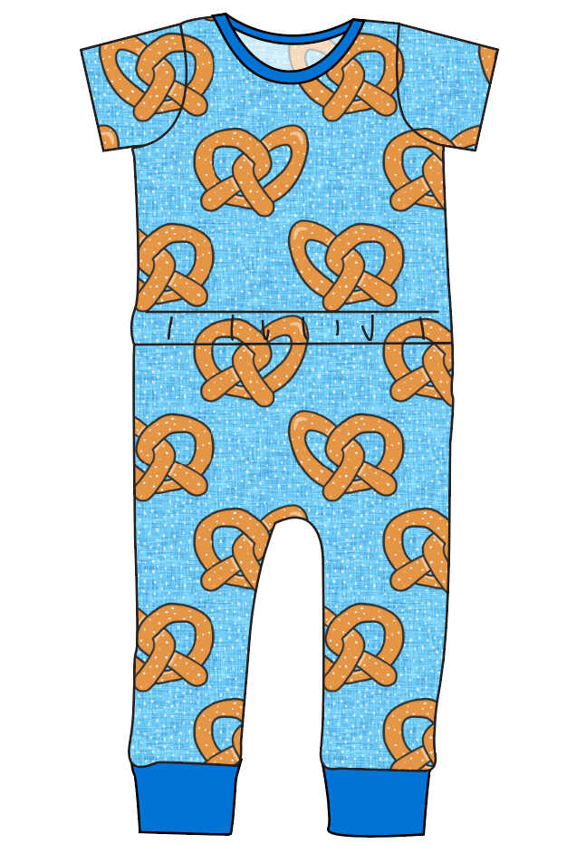 Salty as a Pretzel Bennett Pants and Shorts Length T-Shirt Romper