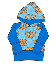 Load image into Gallery viewer, Salty as a Pretzel Grow With Me Hoodie (or Crewneck)