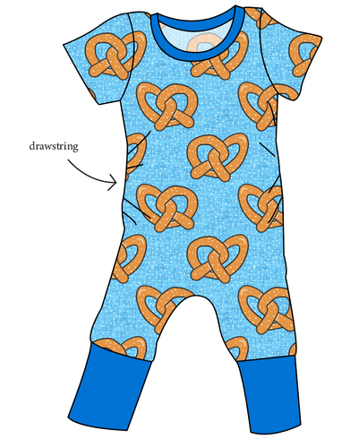 Salty as a Pretzel Grow With Me Pants And Shorts Romper