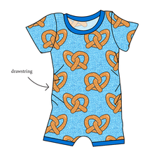Load image into Gallery viewer, Salty as a Pretzel Grow With Me Pants And Shorts Romper