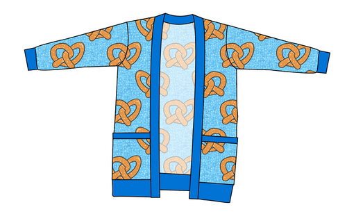 Salty as a Pretzel Kids Grandpa Cardigan