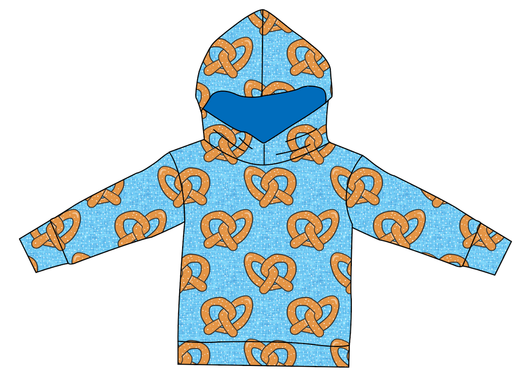 Salty as a Pretzel Ladies Oversized Hoodie