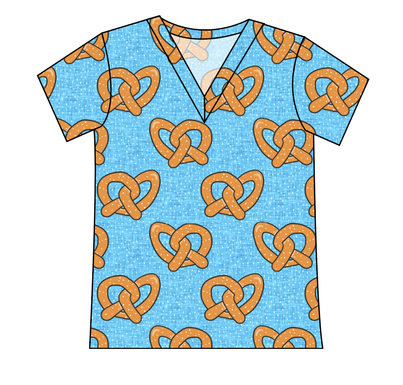 Salty as a Pretzel Ladies' Slouchy V-Neck Tee