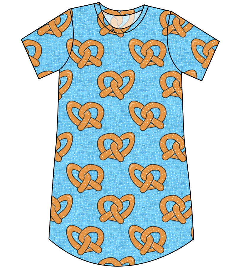 Salty as a Pretzel Ladies' T-Shirt Dress