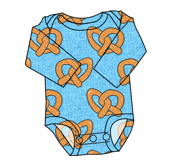 Salty as a Pretzel Lap Neck Bodysuit