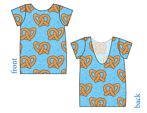 Salty as a Pretzel Low Back Ballerina Tee