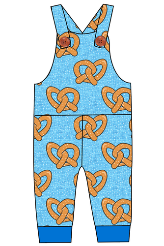 Salty as a Pretzel Overalls and Shortalls