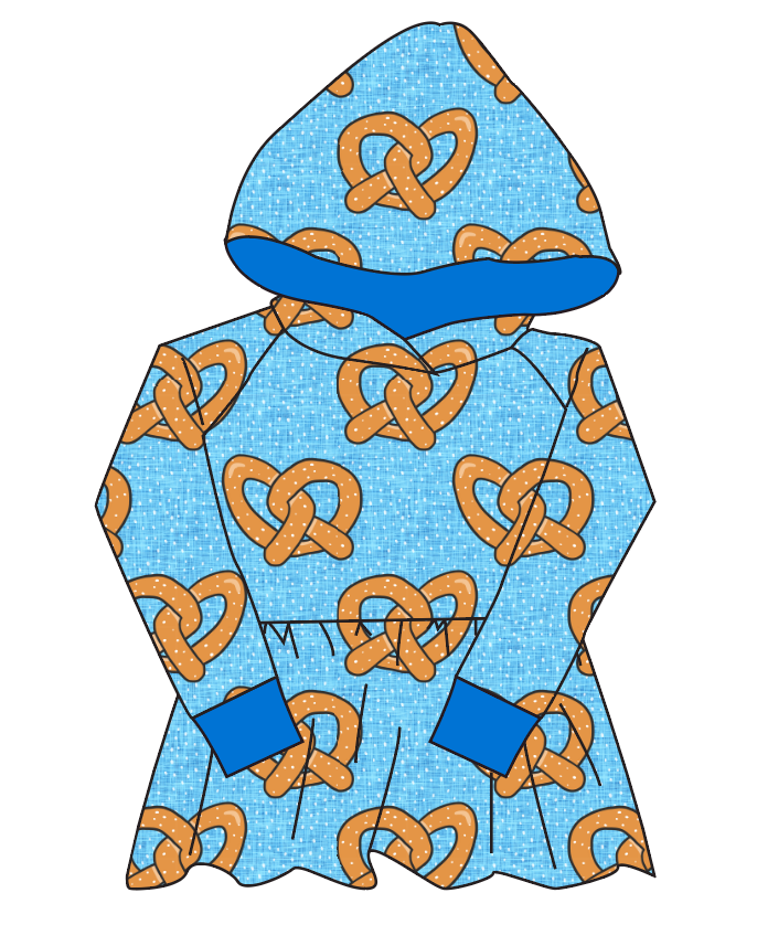 Salty as a Pretzel Peplum Hoodie (or Crewneck)