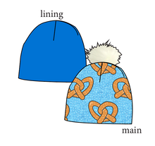 Load image into Gallery viewer, Salty as a Pretzel Slouchy Beanie (Reversible!)