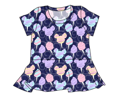 Load image into Gallery viewer, Candy Floss Ladies&#39; Peplum Top